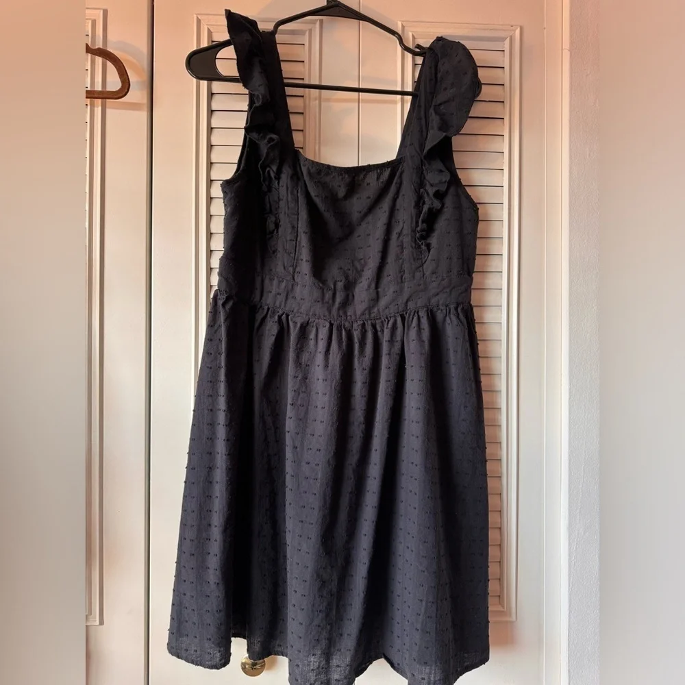 All Black Textured SHEIN dress